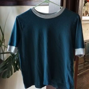 Madewell real blue ringer tee